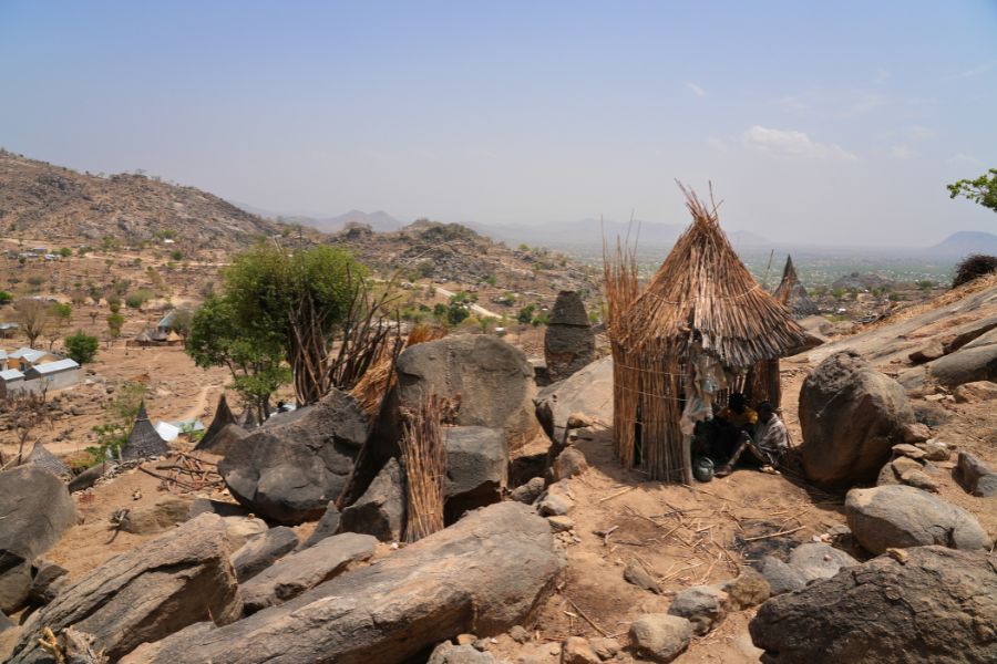 Christians in the mountains preparing for the night